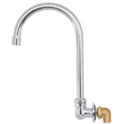 Regency Wall Mount Handsink Faucet With 6" Swivel Gooseneck Spout