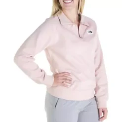 Women's The North Face Heritage Patch 1/4 Zip Pullover -Oofos shop 19624969896 1