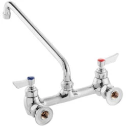 Waterloo Wall-Mounted Faucet With 8" Centers And 14" Swing Spout -Oofos shop 2182807