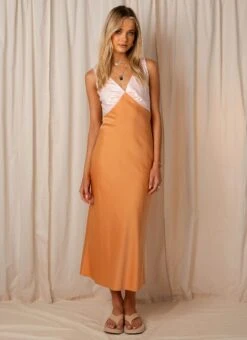 Loren Maxi Dress - Orange Splice -Oofos shop 335a4ba02dea48b888dc3bbdb2fcaf69