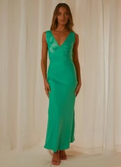 Loren Maxi Dress - Jade Green -Oofos shop 814b4d0ba59545cf86c116e28db794ee