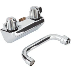 Regency Wall Mount Bar Sink Faucet With 6" Swing Spout And 4" Centers -Oofos shop 844607