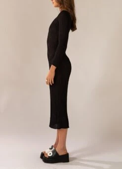 Love Ride Crochet Maxi Dress - Black -Oofos shop 92ac6af4c5ca49e188bde8c26f05efb3