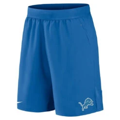 Nike Men's Blue Detroit Lions Stretch Woven Shorts -Oofos shop DSCO1153028109 1191 ALT2