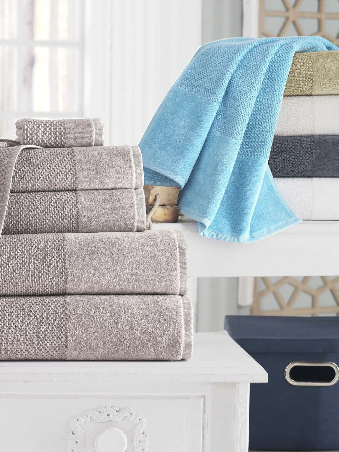 Incanto Turkish Cotton 2 Pcs Bath Mats 4 Incanto Turkish Cotton 2 Pcs Bath Mats - Image 2