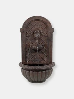 Sunnydaze Decor Venetian Solar With Battery Outdoor Wall Fountain