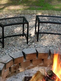 Sunnydaze Decor Fire Pit Benches Black Mesh For Patio -Oofos shop M00819804014942 1297398169