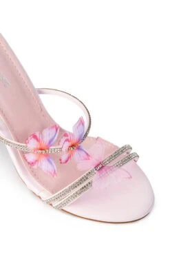 AZALEA WANG AIRBORNE BUTTERFLY RHINESTONE STILETTO SANDAL IN PINK -Oofos shop azalea wang airborne butterfly rhinestone stiletto sandal in pink pink 5 5