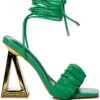 AZALEA WANG AMIE CHUNKY SANDAL IN GREEN -Oofos shop azalea wang amie chunky sandal in green green 2 2