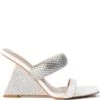 AZALEA WANG GRAHAM PATENT WEDGE EMBELLISHED SANDAL IN WHITE -Oofos shop azalea wang graham patent wedge embellished sandal in white white 2 2