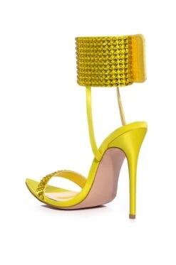 AZALEA WANG GRIFFON EMBELLISHED STILETTO SANDAL -Oofos shop azalea wang griffon embellished stiletto sandal yellow 4 4