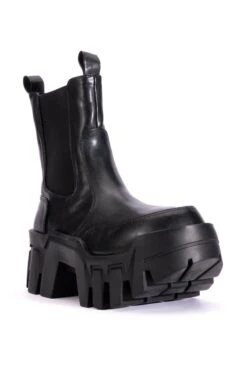 AZALEA WANG KELIANNA CHUNKY BOOT IN BLACK -Oofos shop azalea wang kelianna chunky boot in black black 3 3