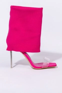 AZALEA WANG LOVE ME LIKE YOU DO STILETTO SANDAL IN FUCHSIA -Oofos shop azalea wang love me like you do stiletto bootie in fuchsia fuchsia 3 3