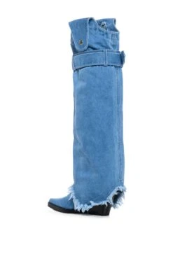 AZALEA WANG MATTY 2 IN 1 BOOT IN DENIM -Oofos shop azalea wang matty 2 in 1 boot in denim denim 6 6