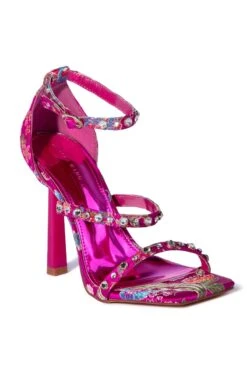 AZALEA WANG REALLY THAT GIRL STILETTO SANDAL IN PINK -Oofos shop azalea wang really that girl stiletto sandal in pink pink 3 3