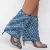 AZALEA WANG SAY IT LIKE YOU MEAN IT STILETTO SANDAL IN DENIM
