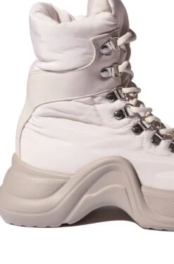 AZALEA WANG SKYLAR EDGY LACE UP BOOTIE IN SAND -Oofos shop azalea wang skylar edgy lace up bootie in sand sand 5 5 c1 c1