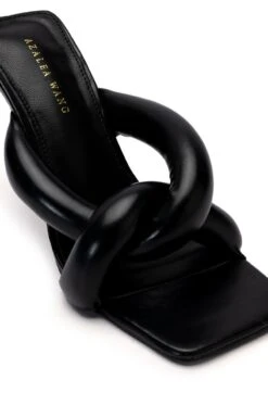AZALEA WANG WALK ON BY PUFF SANDAL IN BLACK -Oofos shop azalea wang walk on by puff sandal in black black 5 5 c1