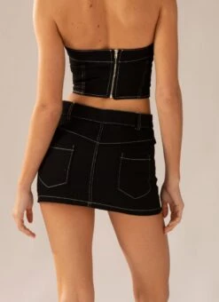 You Know The Drill Mini Skirt - Pitch -Oofos shop b98a1aedb1de4f129ff44b6e42a93809