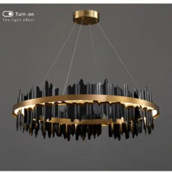 Modern Led Chandelier For Living Room, Dining Room, Bedroom., Black, 31.5'' -Oofos shop ce3111e10feb44ac 1624 w800 h800 b0 p0