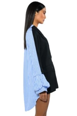 CONRAD BLOUSE BLAZER -Oofos shop conrad blouse blazer black multi 4 4