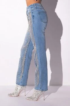 DIAMONDS ARE FOREVER STRAIGHT FIT JEANS -Oofos shop diamonds are forever straight fit jeans light blue 5 5