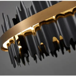 Modern Led Chandelier For Living Room, Dining Room, Bedroom., Black, 31.5'' -Oofos shop e20148cd0feb44b2 1624 w800 h800 b0 p0