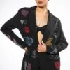 FLASHING LIGHTS RHINESTONE EMBELLISHED BLAZER -Oofos shop flashing lights embellished blazer black multi 1 1