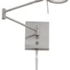 George Kovacs P4308-084 Brushed Nickel Puck LED Swing Arm Wall Sconce -Oofos shop home design 1