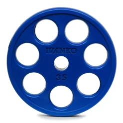 310 Lb. Rubber Encased EZ-Lift Colored Plate Olympic Barbell Set With American-Made Olympic Bar – Ivanko (ROEZHC-310S) -Oofos shop ivanko roezh 35b blue