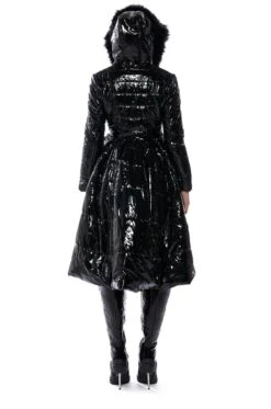 AZALEA WANG ON THE TOWN PATENT PEPLUM PUFFER -Oofos shop on the town patent peplum puffer black 7 7