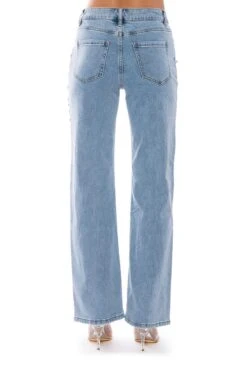 RILEE EMBELLISHED STRAIGHT FIT JEANS -Oofos shop rilee embellished straight fit jeans medium blue denim 7 7