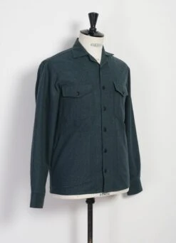 STEFAN | Worker Over Shirt | Moss Green 9 STEFAN | Worker Over Shirt | Moss Green -Oofos shop stefan worker over shirt moss green hansen garments 603582