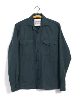 STEFAN | Worker Over Shirt | Moss Green