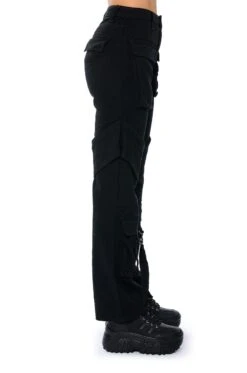 TOO COOL CARGO HIGH WAISTED JEANS -Oofos shop too cool cargo high waisted jeans black 5 5 c1